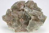 Green Cubic Fluorite Crystal Cluster - Morocco #204410-1